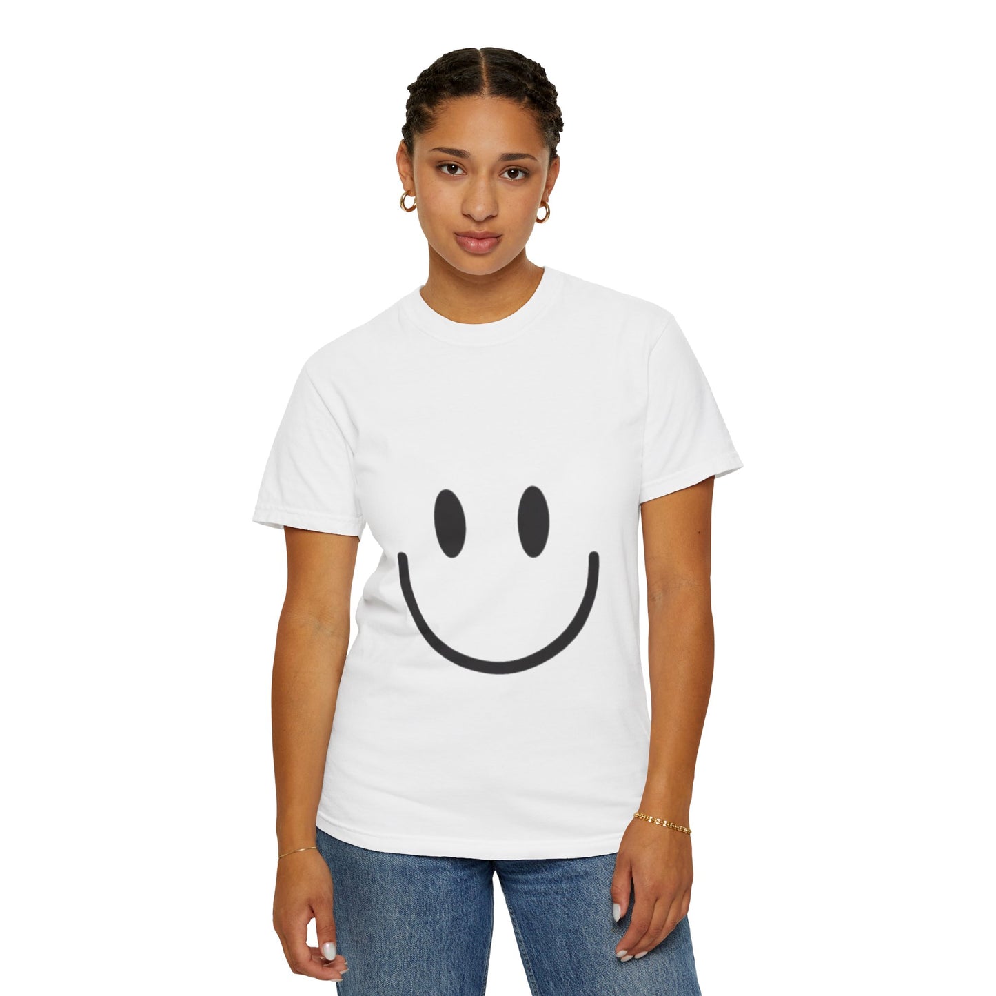 Smiley Face  T-Shirt, Fun Graphic Tee, Casual Wear, Gift for Friends, Positive Vibes Shirt, Happy Birthday Gift, Summer Essentials