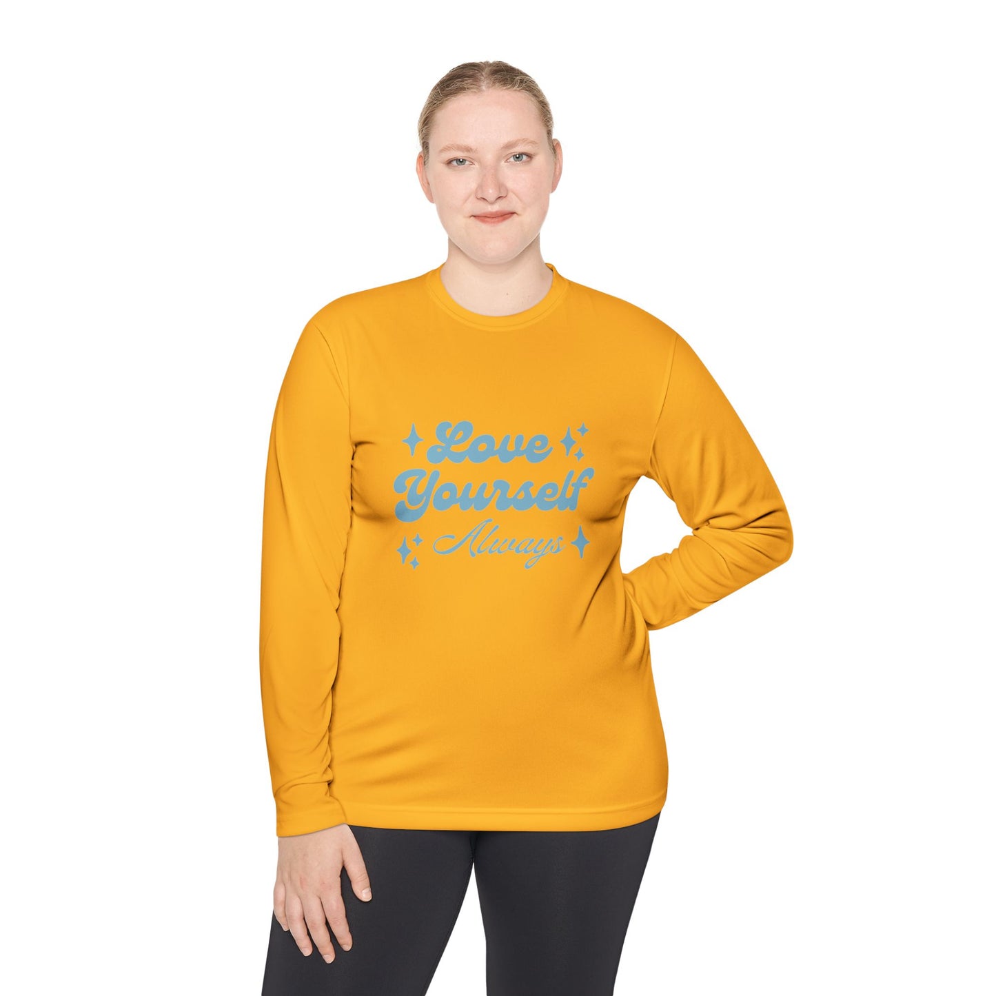 Love Yourself Long Sleeve Tee |  Comfort Wear, Self-Care Gift, Inspirational Shirt, Casual Outfit, Modern Apparel