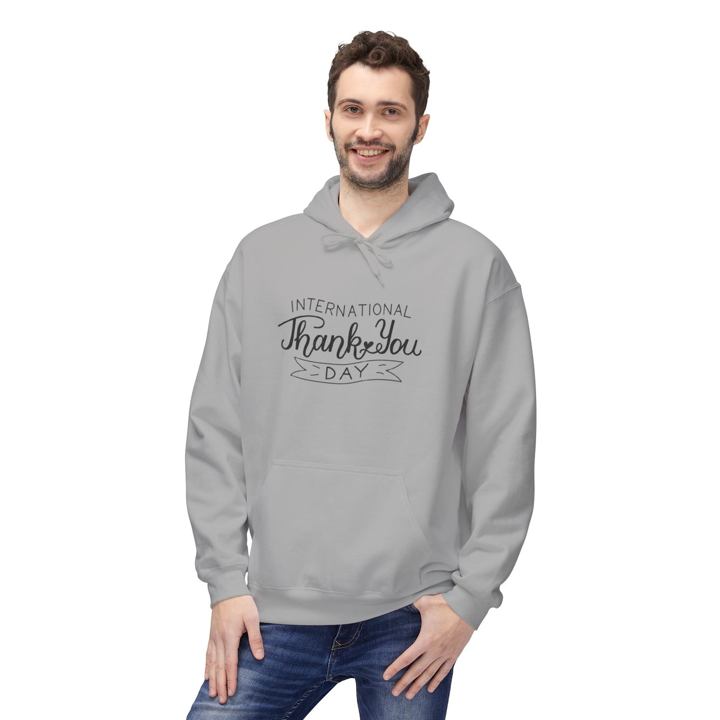 Thank You Day Hoodie | Fleece Sweatshirt, Gratitude Gift, Comfortable Layer, Easygoing Style, Perfect for Fall