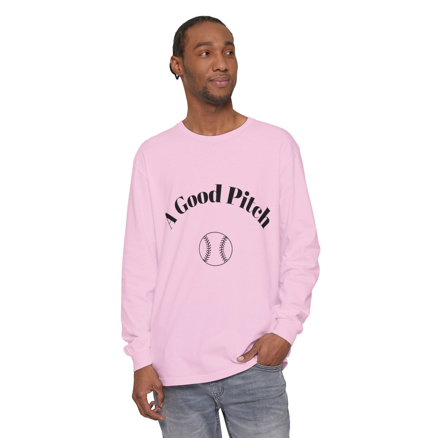 A Good Pitch Long Sleeve T-Shirt for Baseball Lovers