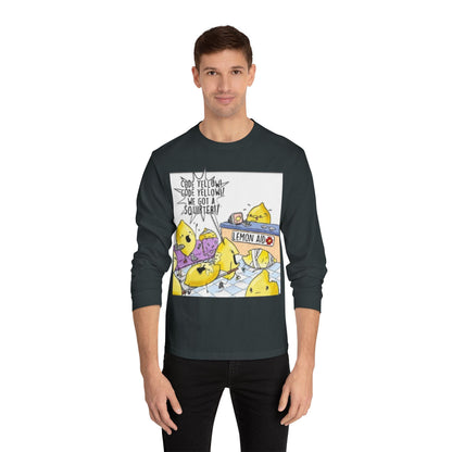 Fun Lemonade T-Shirt, Cartoon Tee,Long Sleeve, Summer Vibes, Gift for Citrus Lovers, Funny Lemon Shirt