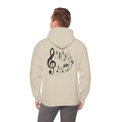 Music Lovers  Hooded Sweatshirt – 'Without Music, Life Would Be a Mistake'