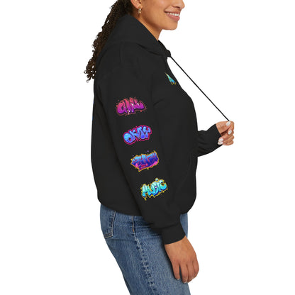 Graffiti Art  Hoodie - Cozy Streetwear, Unique Gift for Art Lovers, Perfect for Festivals, Casual Wear, Cool Graphic Sweatshirt