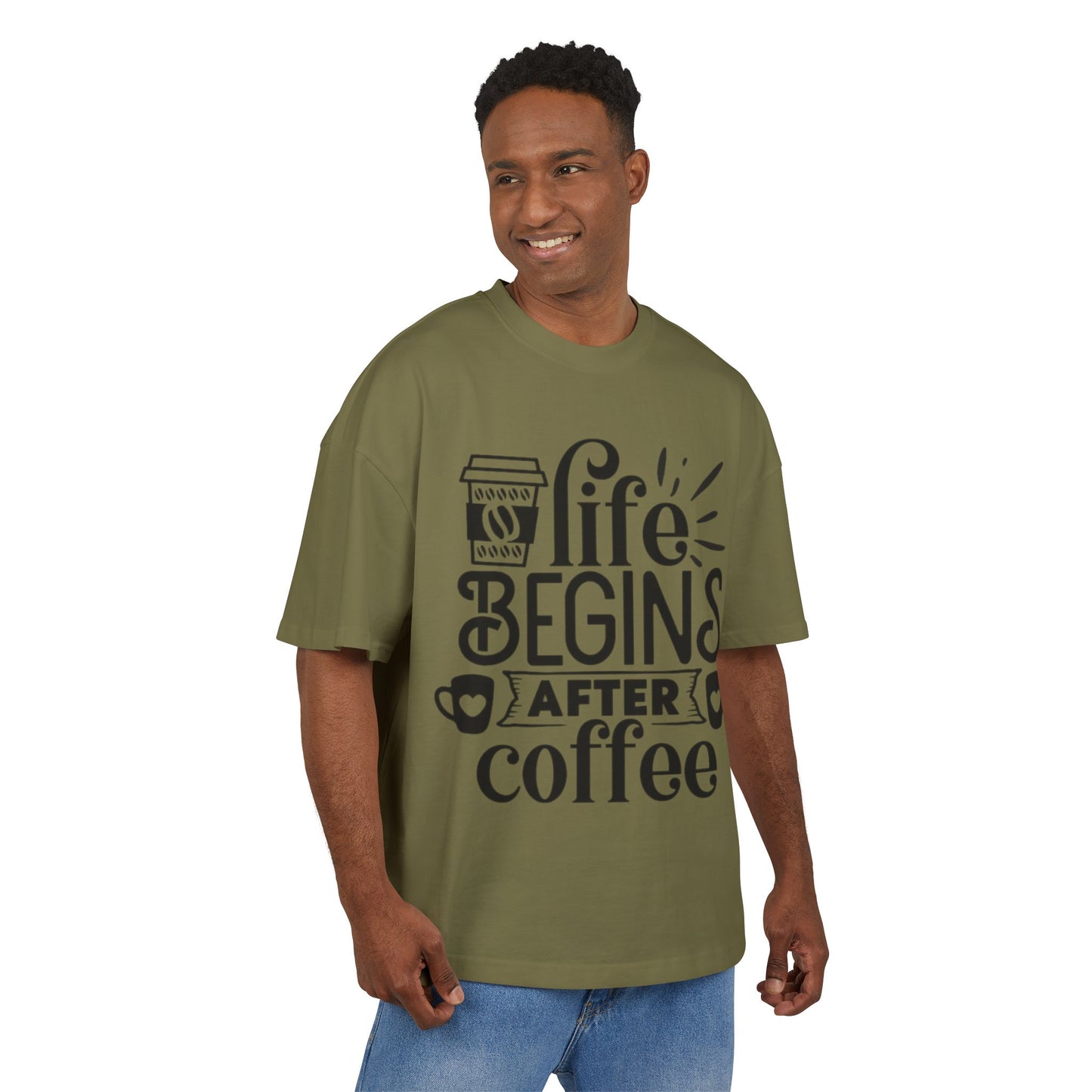 Coffee Lovers  Box Tee - Life Begins After Coffee Shirt, Gift for Barista, Funny Tee, Coffee Addict Gift, Casual Wear