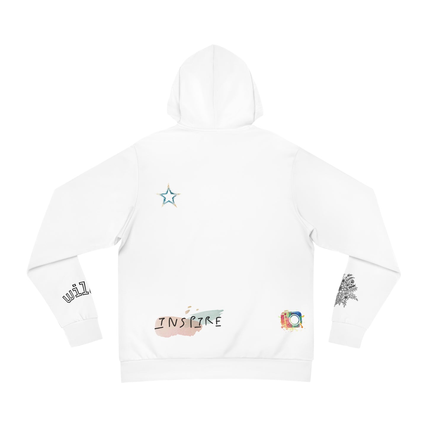 Colorful AOP Fashion Hoodie, Artistic Print Hoodie, Creative Sweatshirt, Unique Gift for Teens, Casual Wear, Trendy Pullover