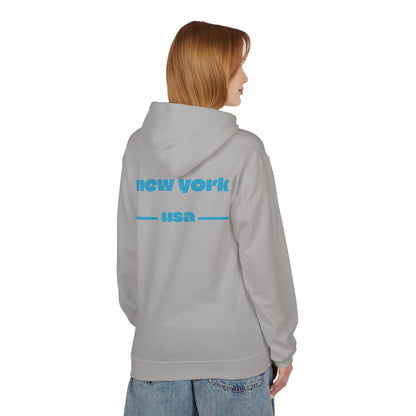 New York Star Hoodie, Fleece Sweatshirt, Casual Streetwear, Perfect Gift for Travelers, Cozy Hoodie, Summer Essential