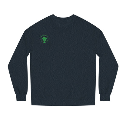 Palm Tree Crew Neck Sweatshirt, Casual Wear, Beach Vibes Apparel, Everyday Comfort, Gift for Him or Her