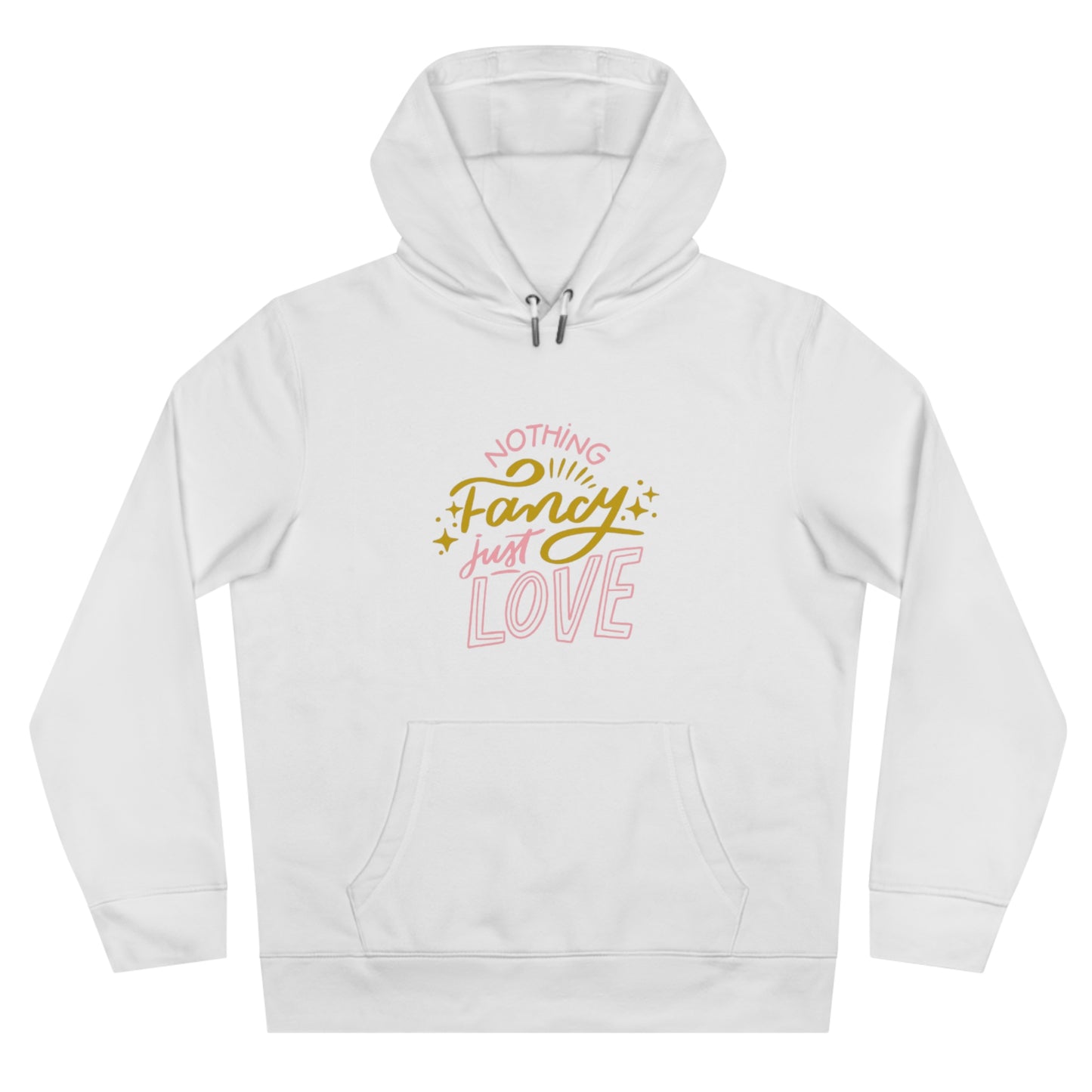 Nothing Fancy Just Love King Hooded Sweatshirt, Cozy Gift for Him, Valentine's Day Gift, Casual Wear, Everyday Comfort Sweatshirt