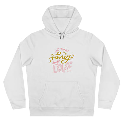 Nothing Fancy Just Love King Hooded Sweatshirt, Cozy Gift for Him, Valentine's Day Gift, Casual Wear, Everyday Comfort Sweatshirt
