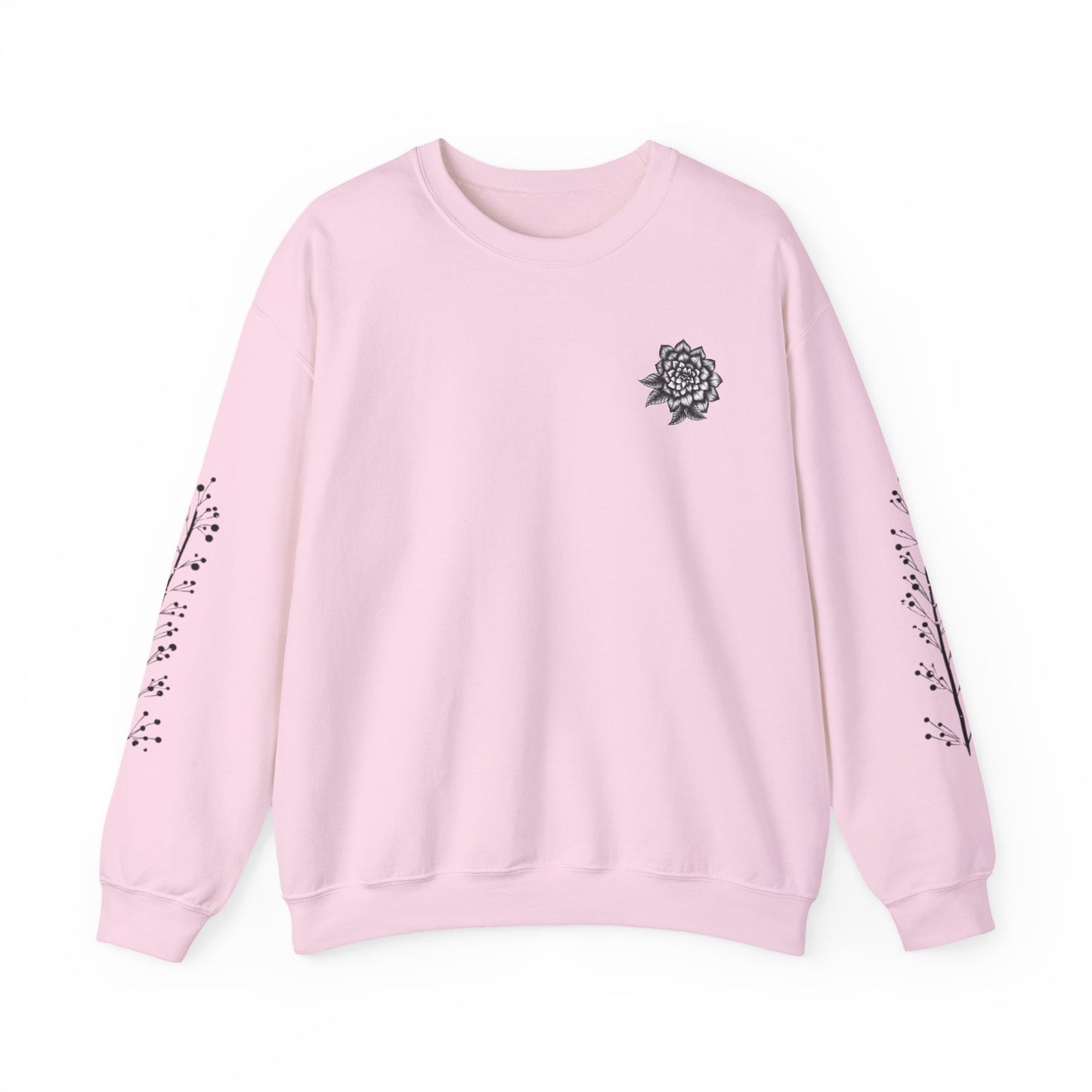 Botanical Print Sweatshirt - Cozy  Crewneck for Floral Lovers, Perfect Gift for Moms, Plant Moms, Casual Wear, Spring Fashion