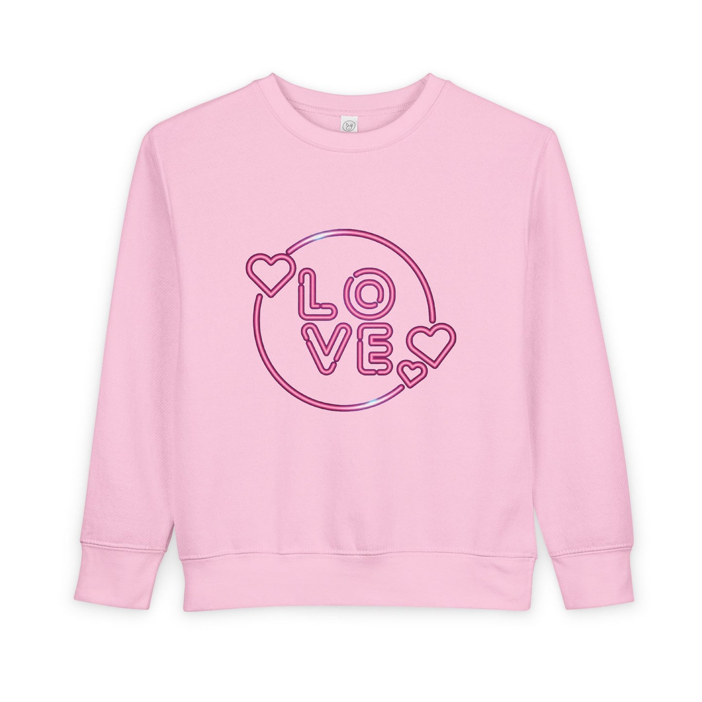 Toddler Love Sweatshirt, Cute Children's Sweatshirt, Kids  Gift, Cozy Toddler Apparel, Heart Design Sweatshirt