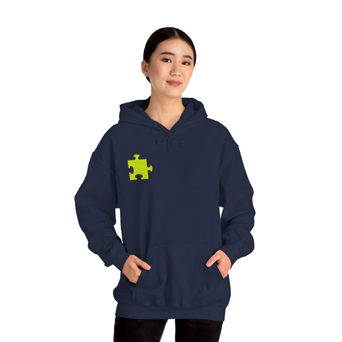 Colorful Puzzle Piece Hoodie for Creative Minds, Perfect for Gifts, Cozy Sweatshirt for Everyday Wear,