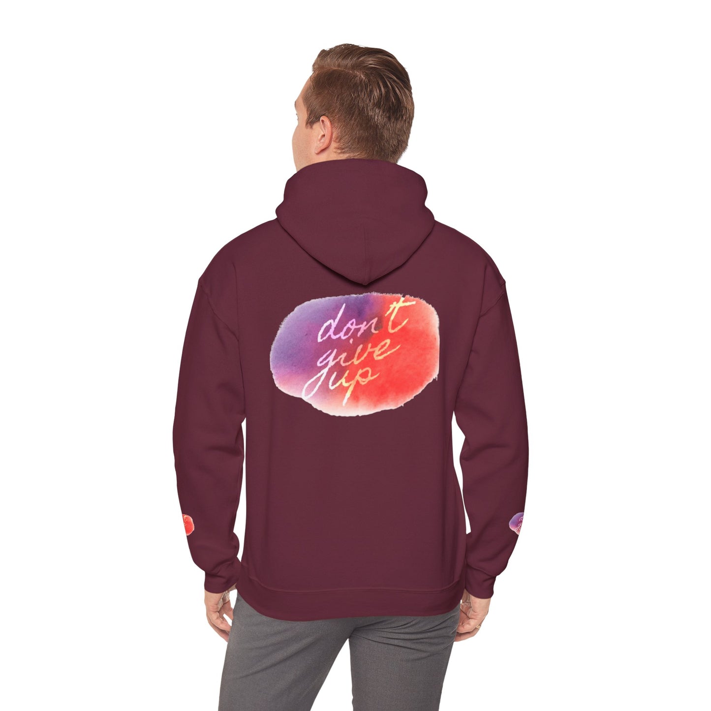 keep going design Heavy Blend™ Hooded Sweatshirt