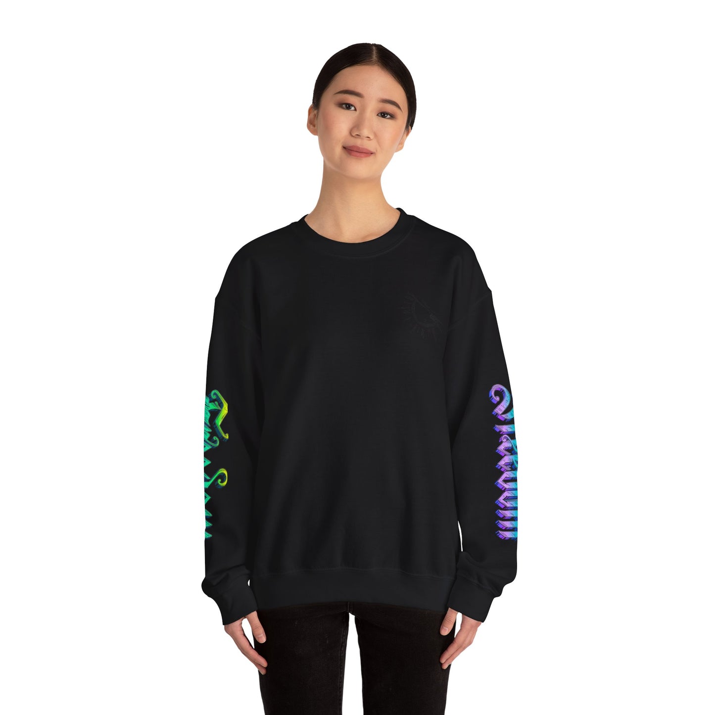 Sunshine & Swirls Crewneck Sweatshirt, Cozy Winter Wear, Casual Fashion Graphic Sweatshirt, Perfect Gift for Friends & Family, [...]