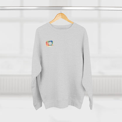 Vibrant Art Crewneck Sweatshirt, Cozy Sweatshirt, Casual Attire, Gift for Friends, Colorful Sweatshirt, Art-Inspired Fashion