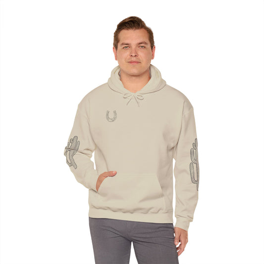 Cactus Graphic Hoodie, Cozy Sweatshirt, Perfect for Casual Days, Gifts for Nature Lovers, Summer Vibes Apparel