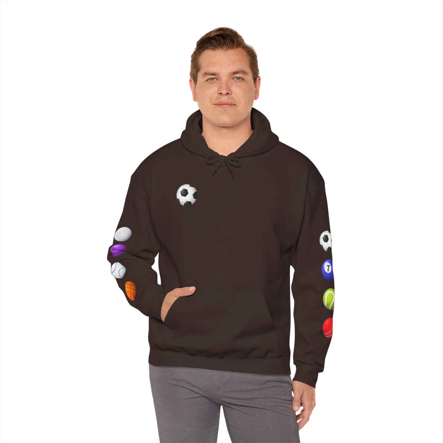 Sports-Themed Hoodie, Perfect for Athletes, Gifts for Sports Lovers, Cozy Sweatshirt for Game Days, Casual Wear