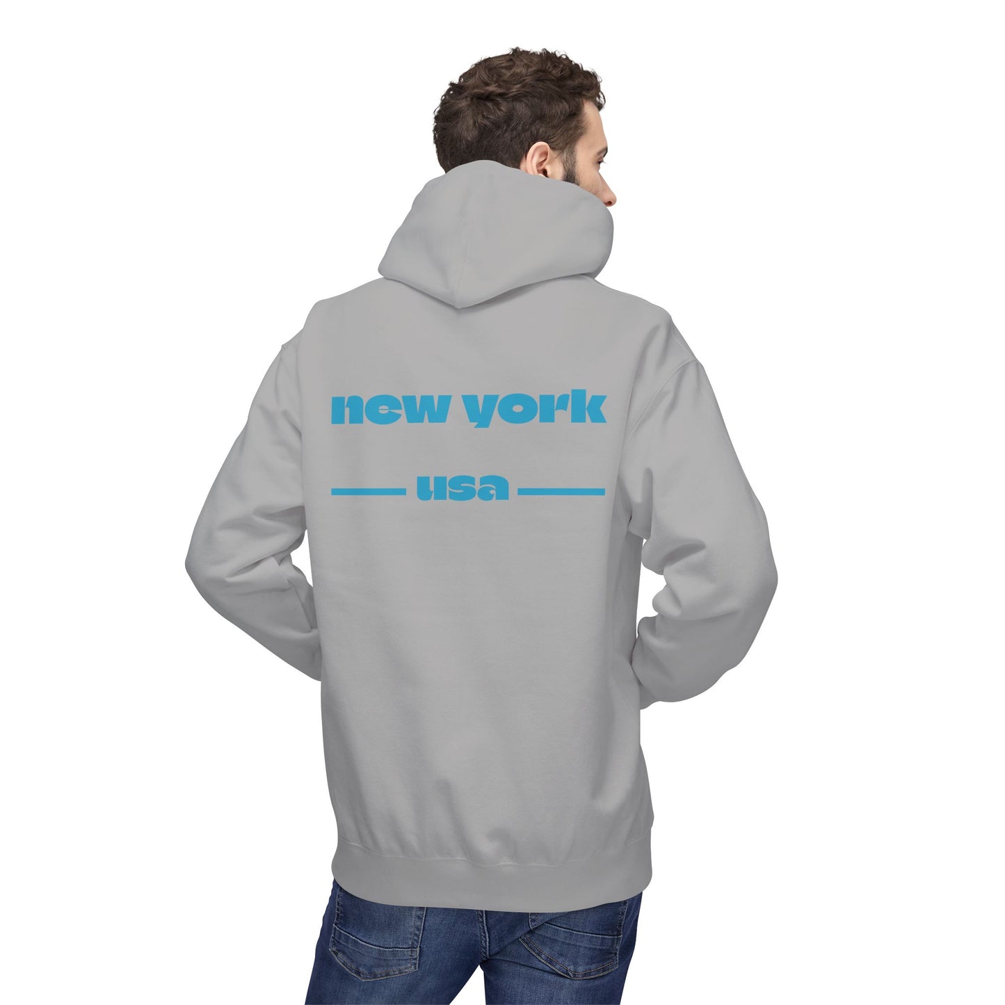 New York Star Hoodie, Fleece Sweatshirt, Casual Streetwear, Perfect Gift for Travelers, Cozy Hoodie, Summer Essential