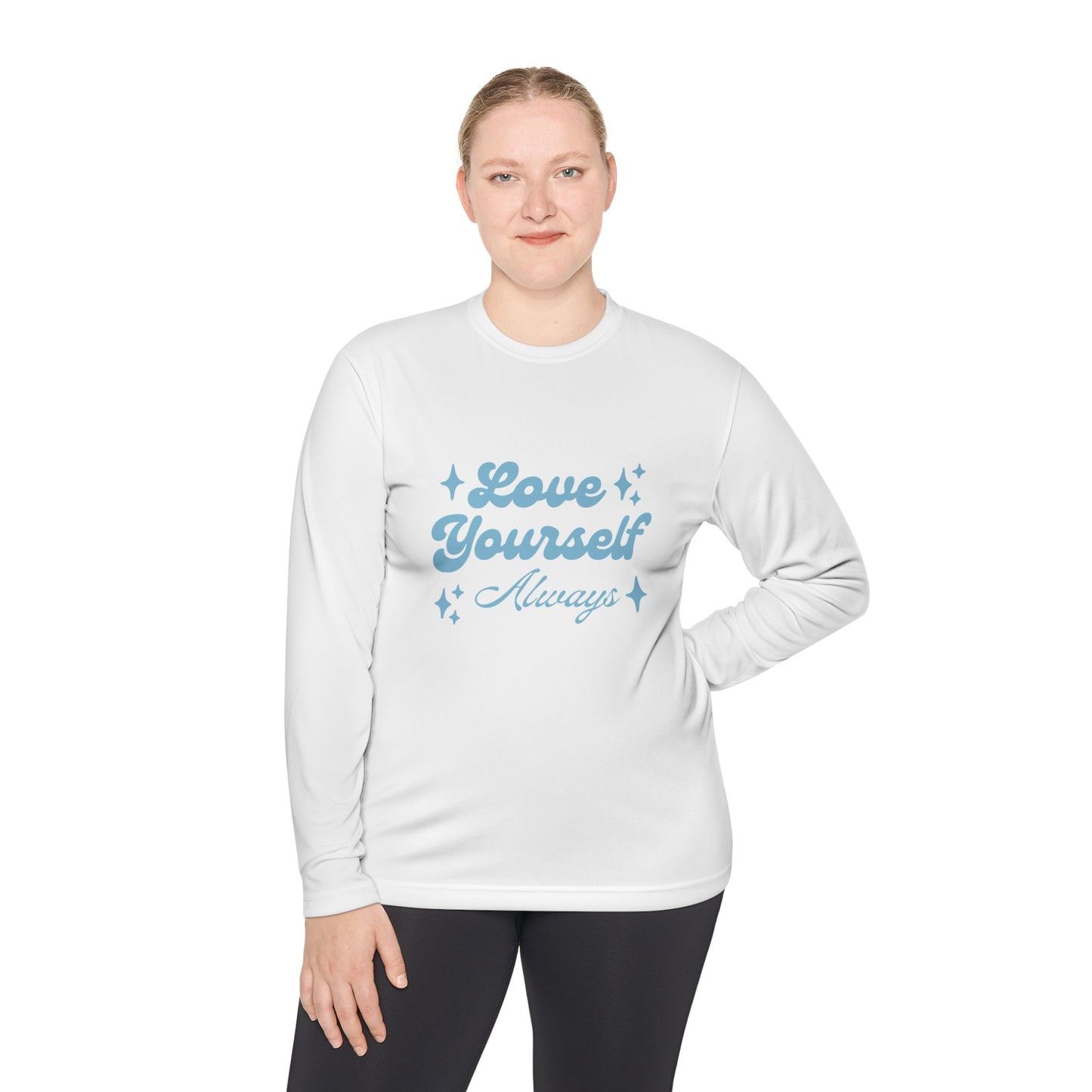 Love Yourself Long Sleeve Tee |  Comfort Wear, Self-Care Gift, Inspirational Shirt, Casual Outfit, Modern Apparel