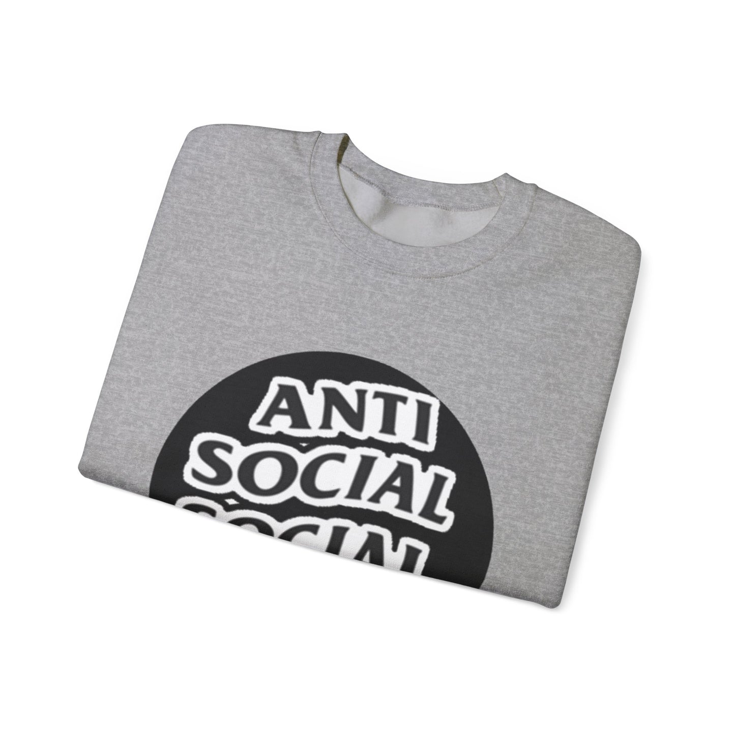 Crewneck Sweatshirt - Anti Social Club Edition, Cozy Sweatshirt, Streetwear Fashion, Gift for Introverts, Lounge Wear, Casual Outfit