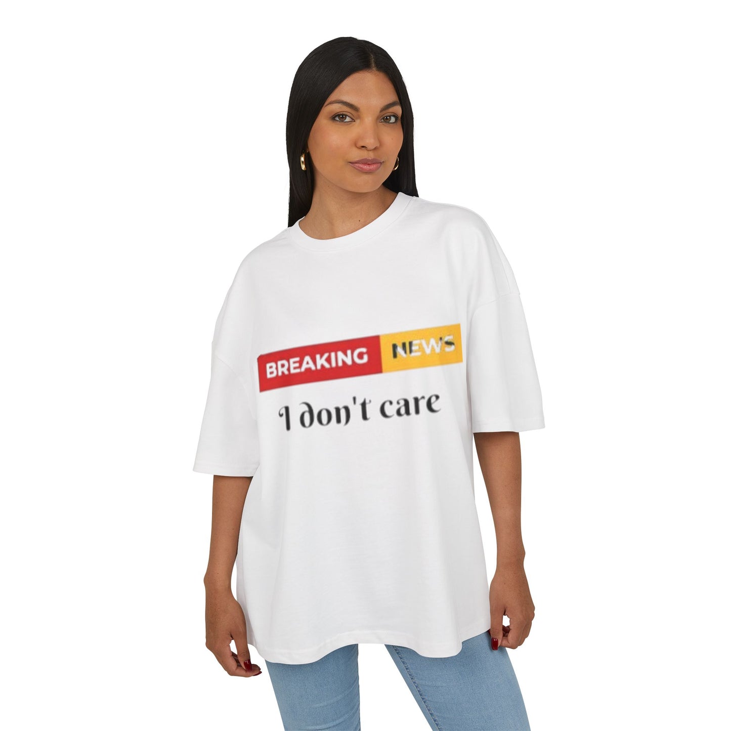 Breaking News Box Tee - Casual Humor Shirt, Gift for Friends, Mood Lifting Fashion, Funny Graphic Tee, Embroidered Statement Top