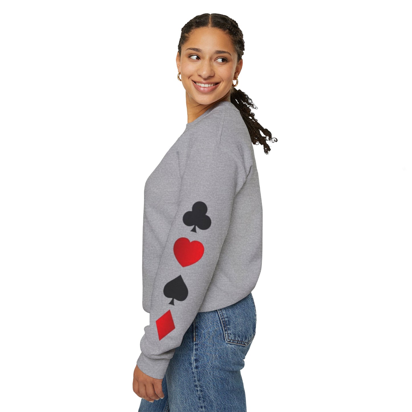Playing Card King Sweatshirt -  Crewneck, Cozy Fashion, Great for Gamers, Casual Wear, Perfect for Game Night, Gift Idea