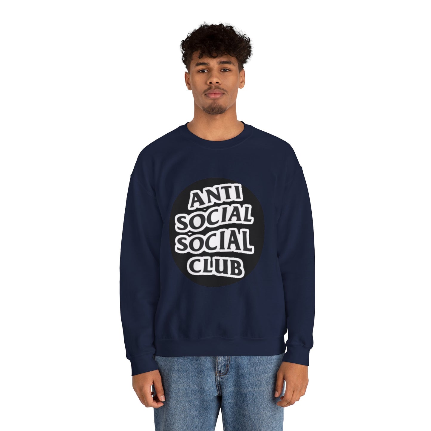 Crewneck Sweatshirt - Anti Social Club Edition, Cozy Sweatshirt, Streetwear Fashion, Gift for Introverts, Lounge Wear, Casual Outfit