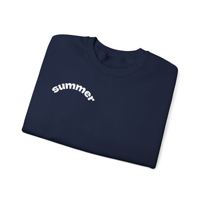 Cool Summer Vibes  Crewneck Sweatshirt, Lightweight Casual Wear, Summer Fashion, Gift for Friends, Sunny Day Outfits, Trendy Apparel