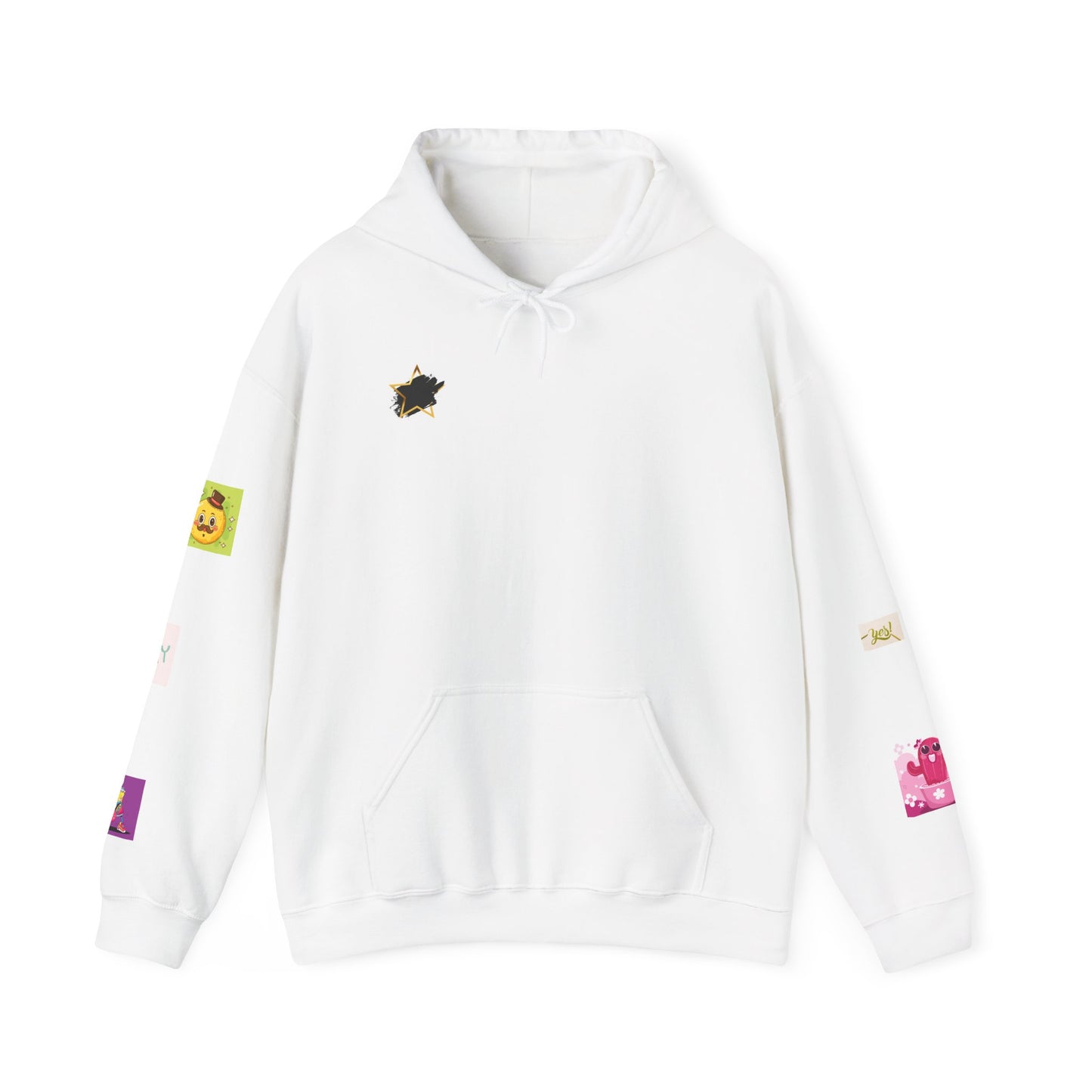 Colorful Graphic Hoodie, Fun Streetwear Sweatshirt,  Fashion, Casual Wear, Unique Gift, Trendy Apparel