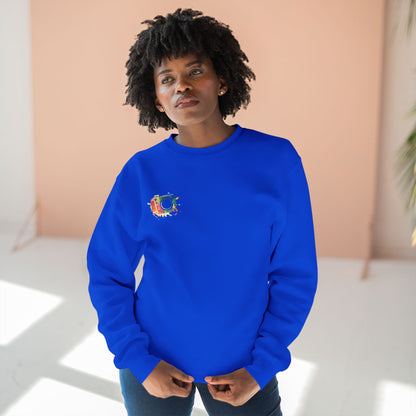 Vibrant Art Crewneck Sweatshirt, Cozy Sweatshirt, Casual Attire, Gift for Friends, Colorful Sweatshirt, Art-Inspired Fashion