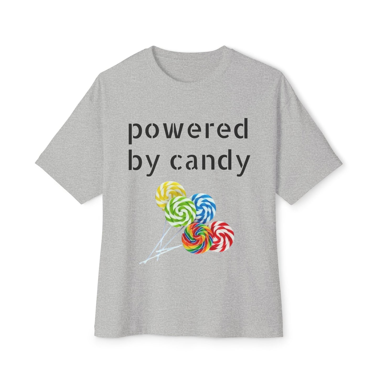 Candy-Themed  Oversized Boxy Tee, Sweet Treat Shirt, Fun Summer Tee, Trendy Casual Wear, Gift for Candy Lovers, Party Shirt, [...]
