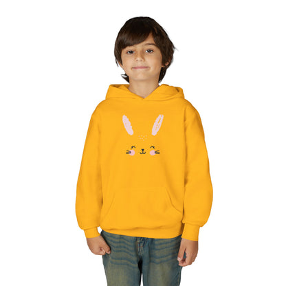 Cute Bunny Youth Hoodie - Perfect for  Spring Celebrations, Gift for Kids, Cozy Sweatshirt, Animal Lover Apparel