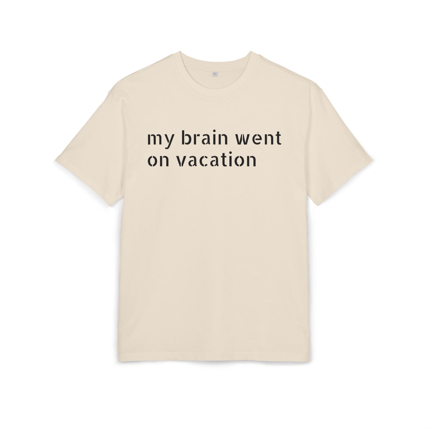 Vacation Vibes  Heavy Oversize Tee, Relaxed Fit Shirt, Casual Wear, Travel Shirt, Gift for Her, Funny Quote Tee