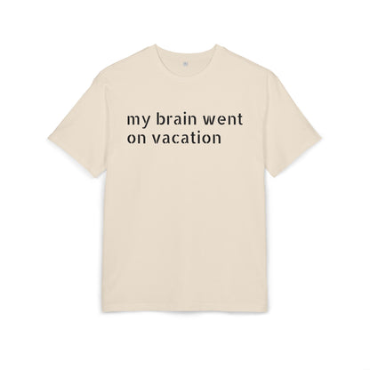 Vacation Vibes  Heavy Oversize Tee, Relaxed Fit Shirt, Casual Wear, Travel Shirt, Gift for Her, Funny Quote Tee