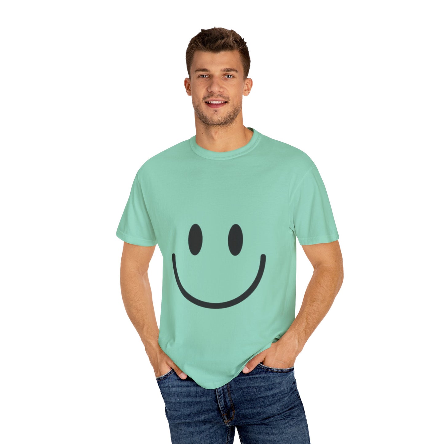 Smiley Face  T-Shirt, Fun Graphic Tee, Casual Wear, Gift for Friends, Positive Vibes Shirt, Happy Birthday Gift, Summer Essentials