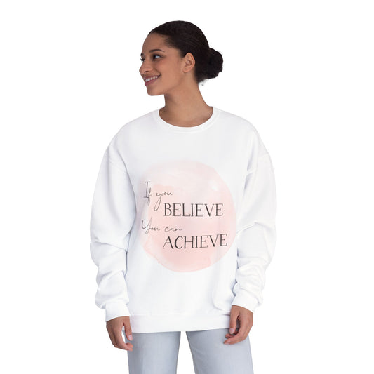 Inspirational Crewneck Sweatshirt, Motivational Wear, Gift for Her, Cozy Fashion, Positive Quote Apparel, Everyday Comfort