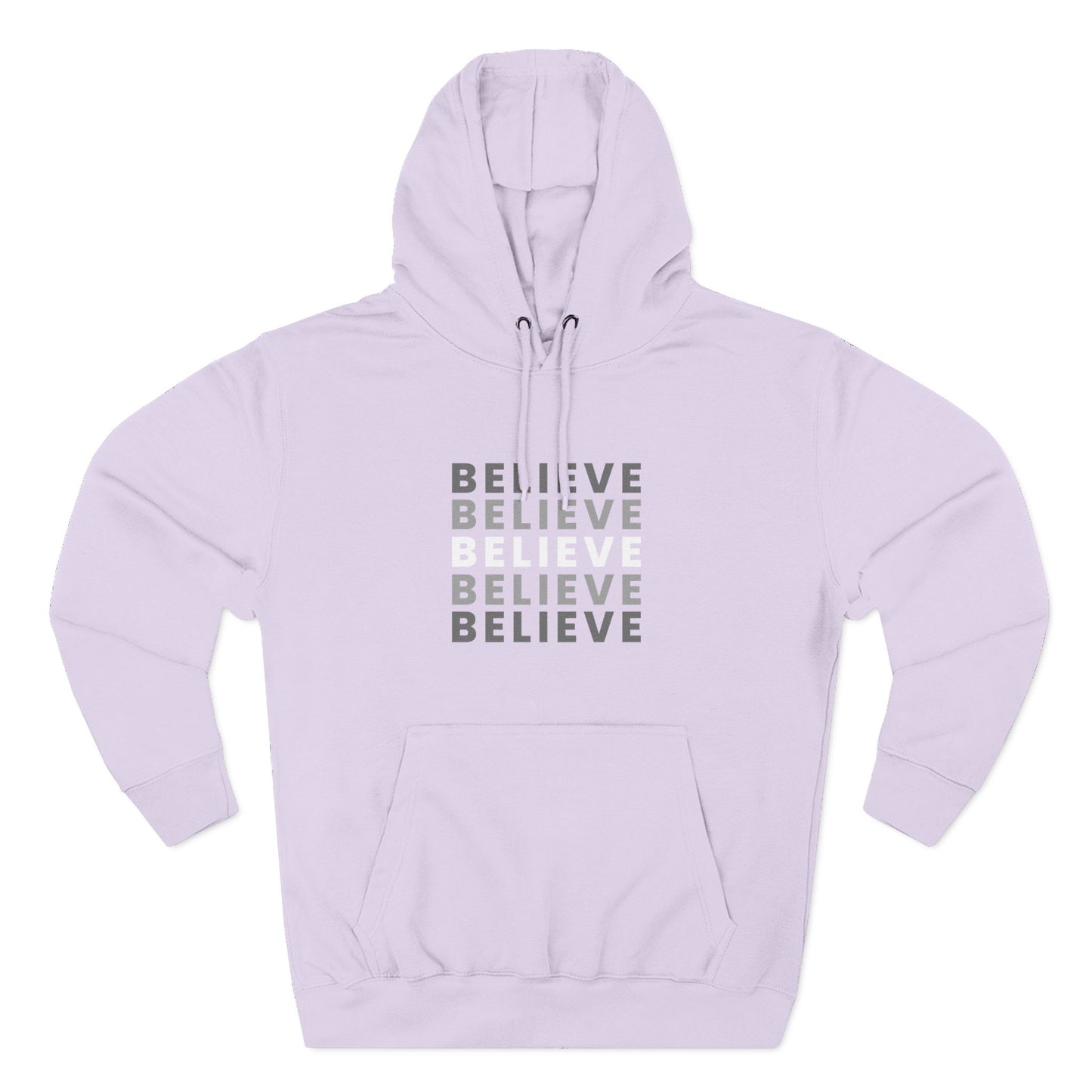 Inspiring Three-Panel Fleece Hoodie, Cozy Pullover, Motivational Gift, Everyday Wear, Layering Essential