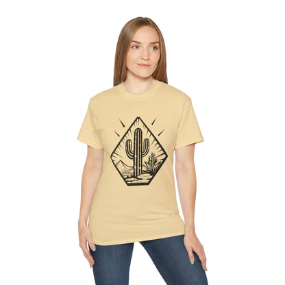 Desert Cactus Tee, Travel Shirt, Nature Lover Gift, Summer Apparel, Outdoorsy Style, Graphic T-shirt