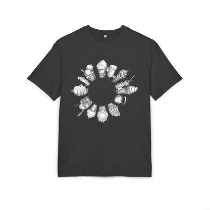 Ice Cream Lovers  Heavy Oversize Tee, Summer Fashion, Casual Wear, Gift for Foodies, Ice Cream Enthusiasts, Comfort Tee