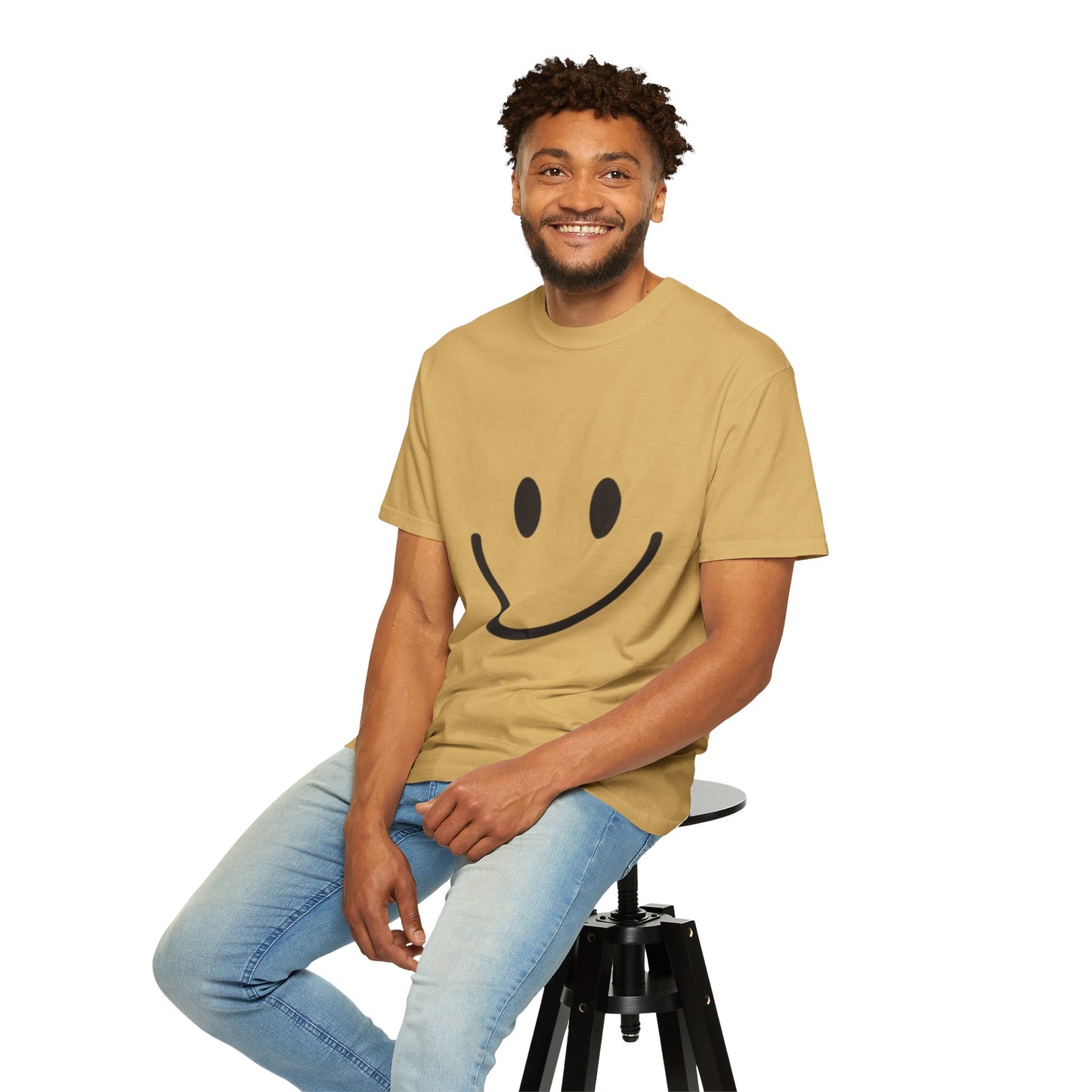 Smiley Face  T-Shirt, Fun Graphic Tee, Casual Wear, Gift for Friends, Positive Vibes Shirt, Happy Birthday Gift, Summer Essentials