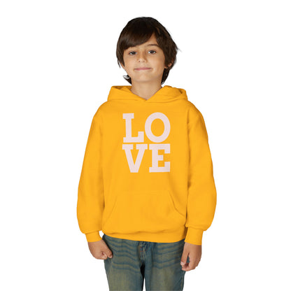 Love Youth Hoodie - Soft Blend Sweatshirt for Teens, Cute Gift for Birthdays, Valentine's Day, Cozy Casual Wear, Inspirational Apparel