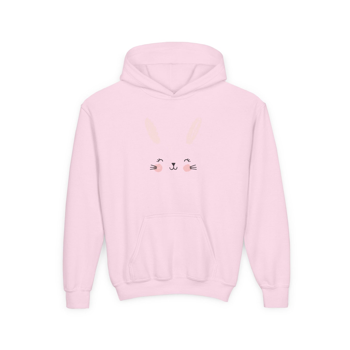 Cute Bunny Youth Hoodie - Perfect for  Spring Celebrations, Gift for Kids, Cozy Sweatshirt, Animal Lover Apparel