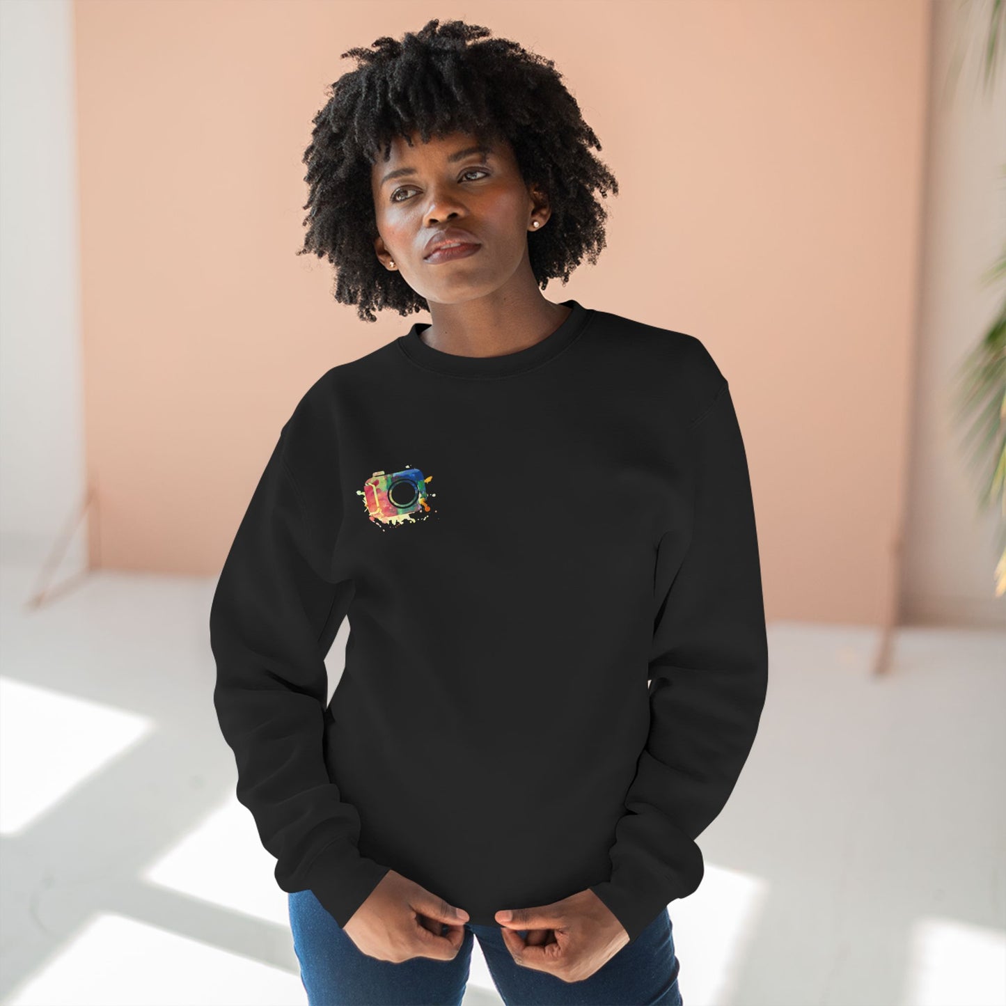 Vibrant Art Crewneck Sweatshirt, Cozy Sweatshirt, Casual Attire, Gift for Friends, Colorful Sweatshirt, Art-Inspired Fashion
