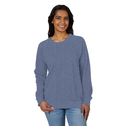 French Terry Raglan Crewneck Sweatshirt, Cozy Casual Wear, Perfect for Lounging, Gift for Him and Her, Everyday Comfort