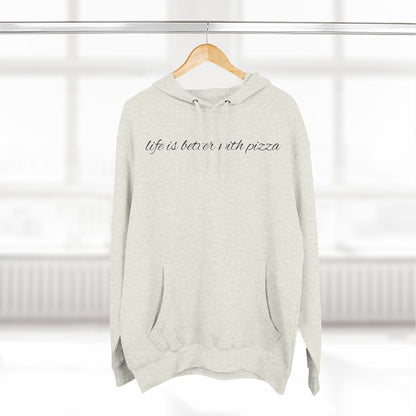 Cozy Pizza Hoodie, Fun Graphic Fleece Sweatshirt, Ideal for Food Lovers, Casual Wear, Gift for Pizza Lovers, Comfort and Style