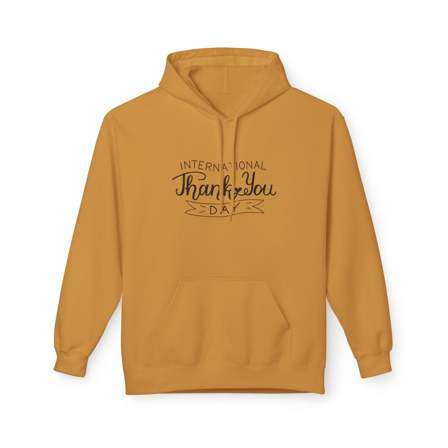 Thank You Day Hoodie | Fleece Sweatshirt, Gratitude Gift, Comfortable Layer, Easygoing Style, Perfect for Fall