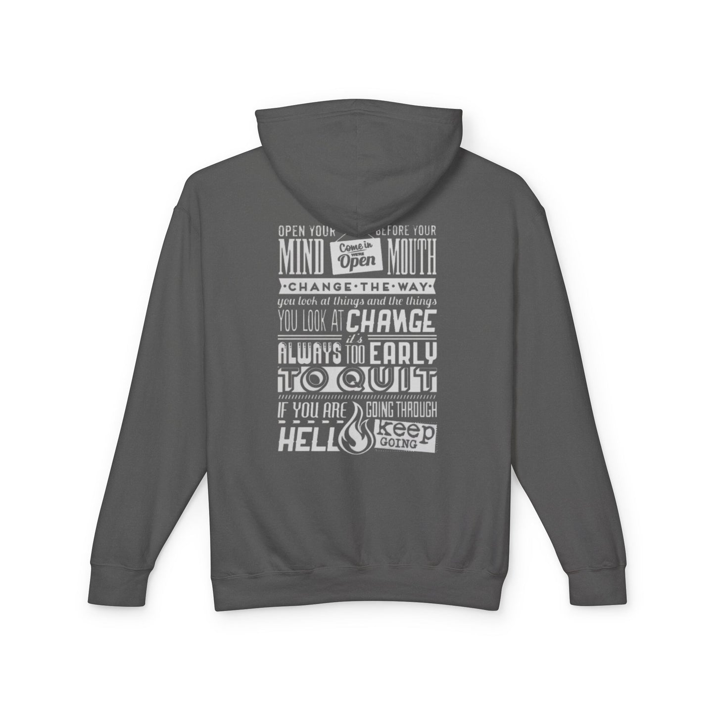 Motivational  Lightweight Hooded Sweatshirt - Change Your Mindset, Inspirational Gift, Everyday Wear, Perfect for Relaxation, [...]