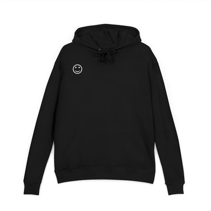 French Terry Hoodie with Smile Design - Trendy Pullover for Comfort, Cozy Gift, Casual Wear, Everyday Style