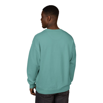 Smiley Face ComfortWash Sweatshirt | Cozy  Crewneck for Everyday Wear, Gifts, Relaxation, Casual Outfits, Cheerful Vibe