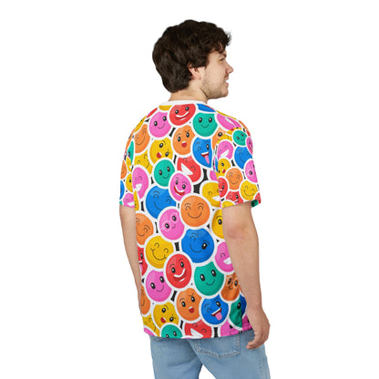 Colorful Emoji Tee, Fun & Quirky Graphic Shirt, Gift for Friends, Casual Wear, Birthday or Party Attire